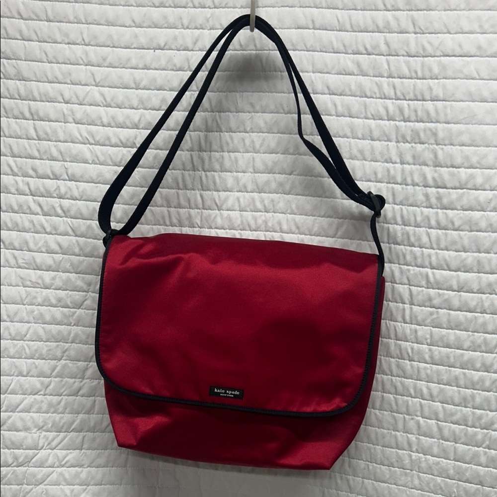 Kate Spade Bold Red Diaper/Messenger Bag